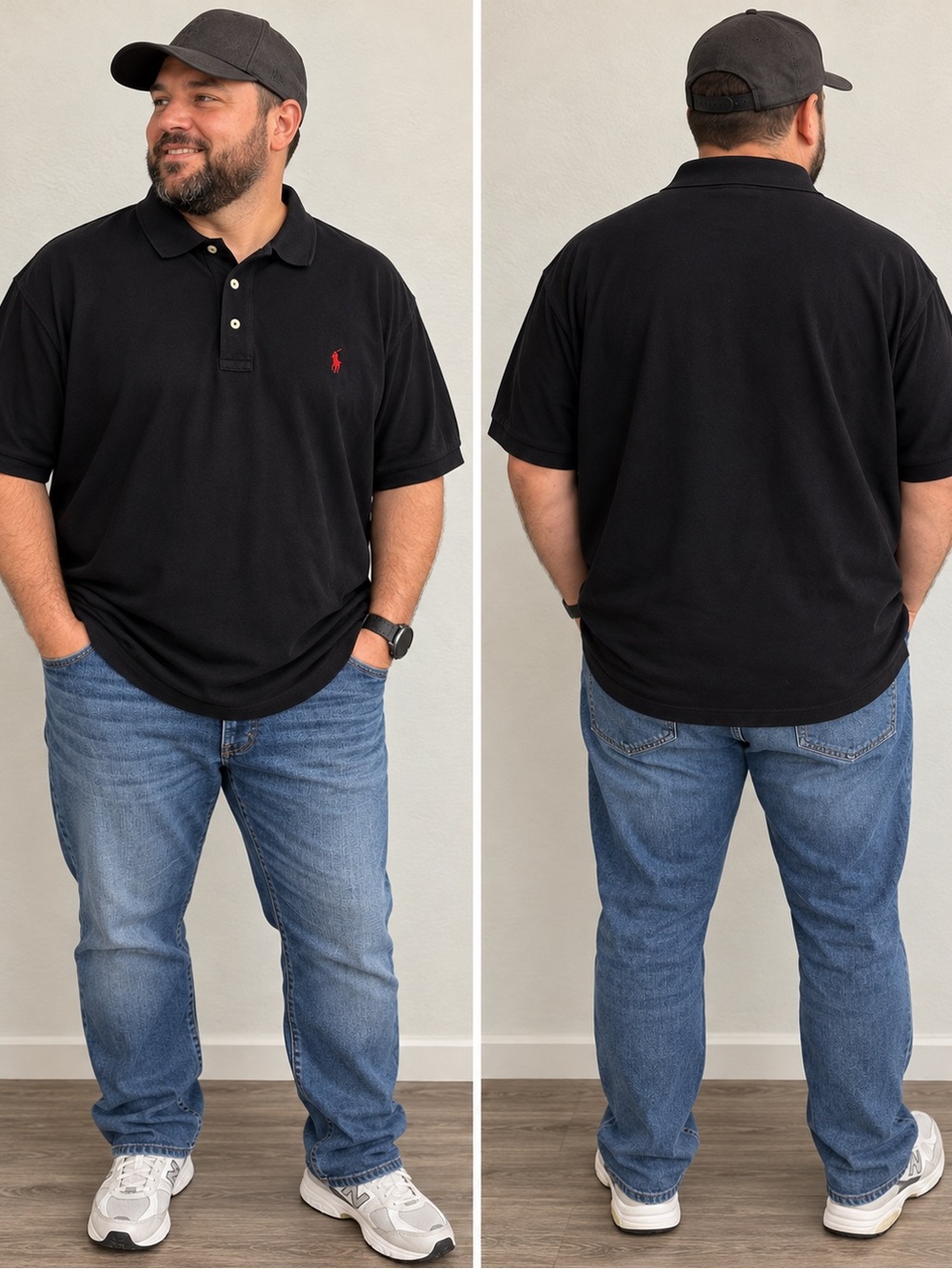 Polo by Ralph Lauren Menβs Black Short Sleeve Polo Shirt